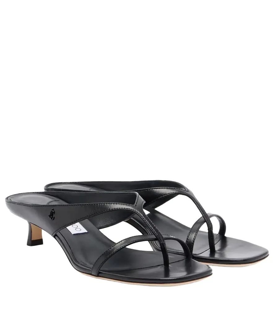 Jimmy Choo Emery leather thong sandals