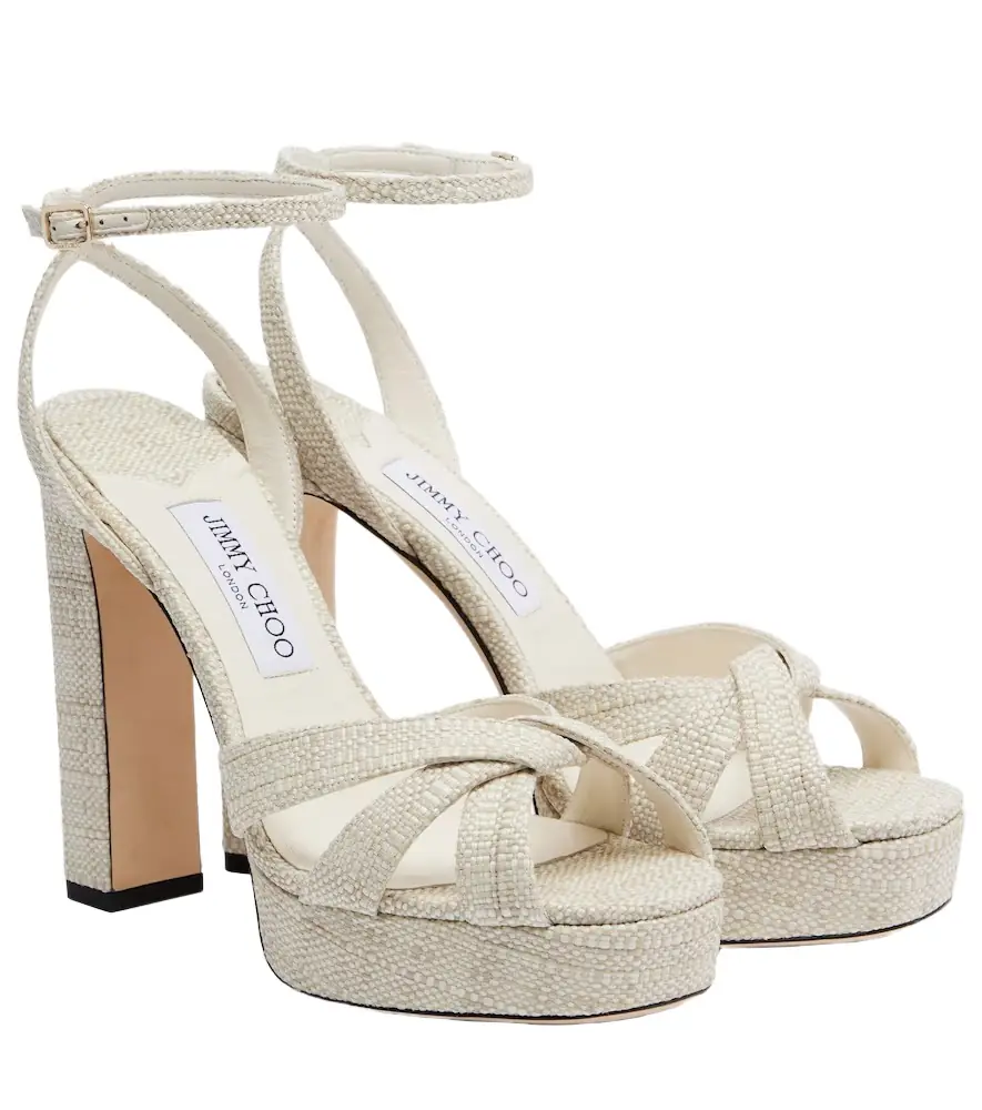 Jimmy Choo Kove woven platform sandals