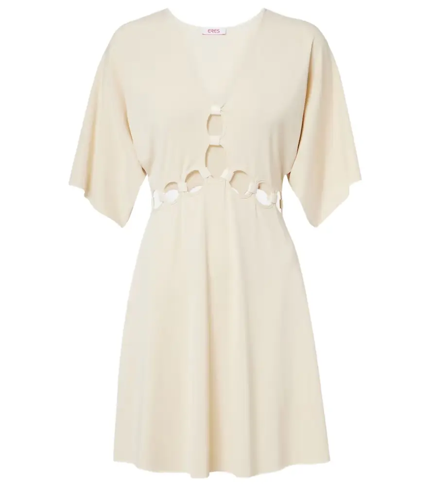 Eres Connection cutout jersey minidress