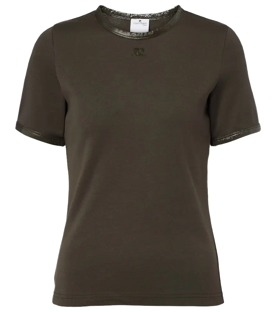 Courreges Courrèges Logo cotton-blend T-shirt