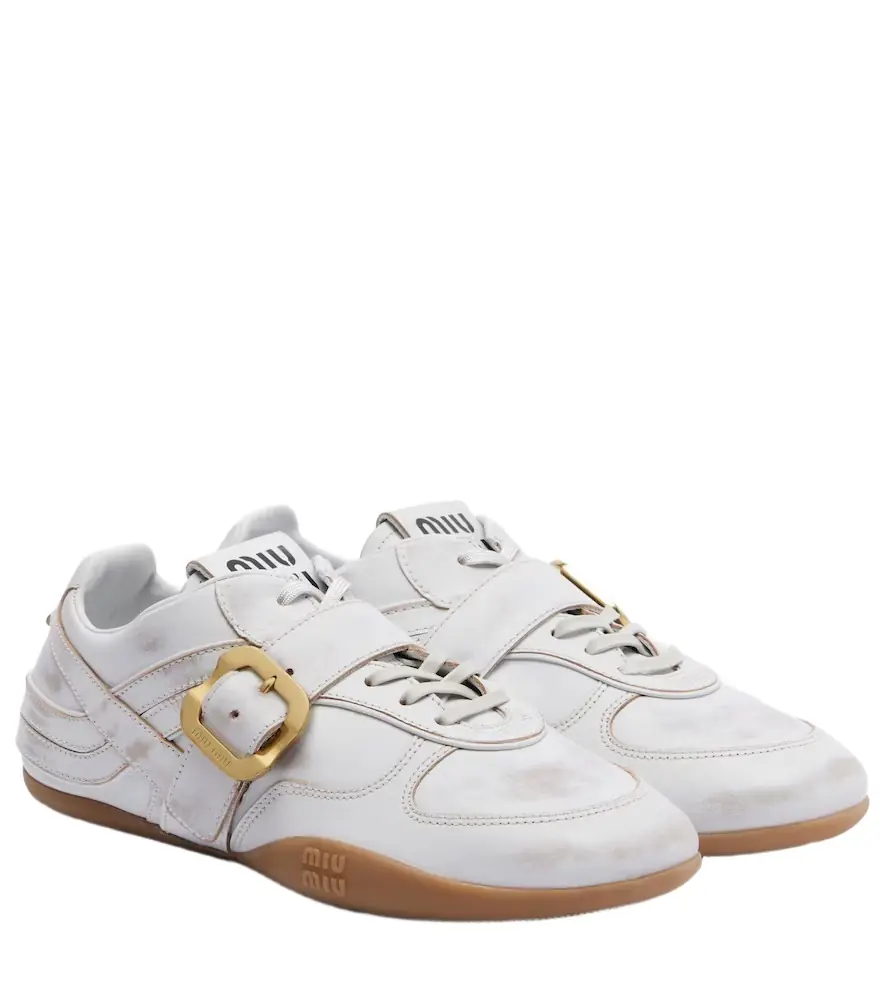 Miu Miu Gymnasium leather sneakers