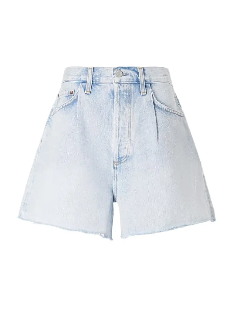 AGOLDE Rhoda Frayed Organic Denim Shorts