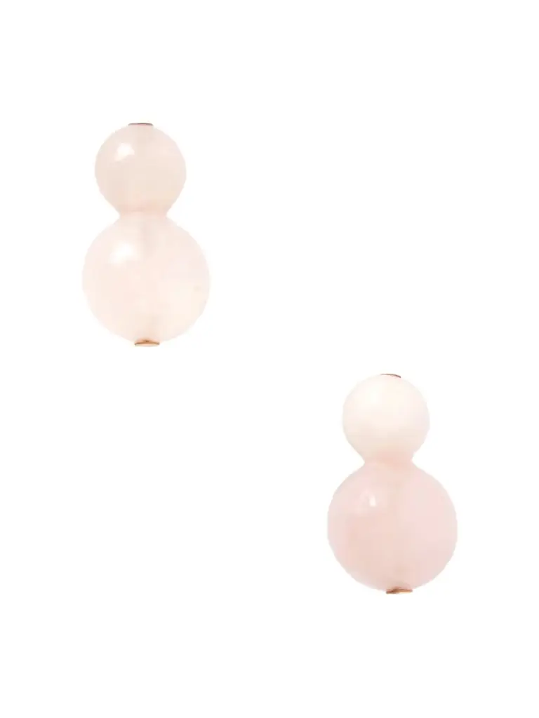 Jennifer Behr Cara Rose Quartz Earrings
