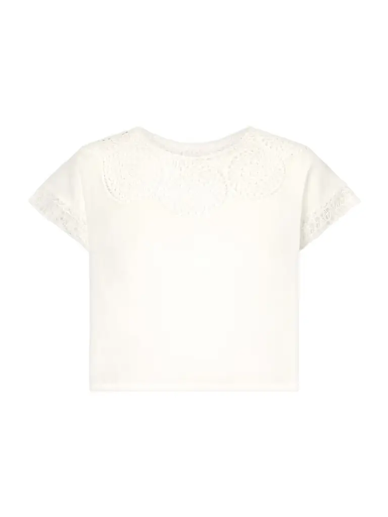 Nili Lotan Caila Crochet-trimmed Ramie Top