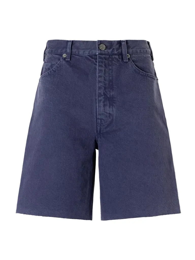 Nili Lotan Russel Frayed Denim Shorts