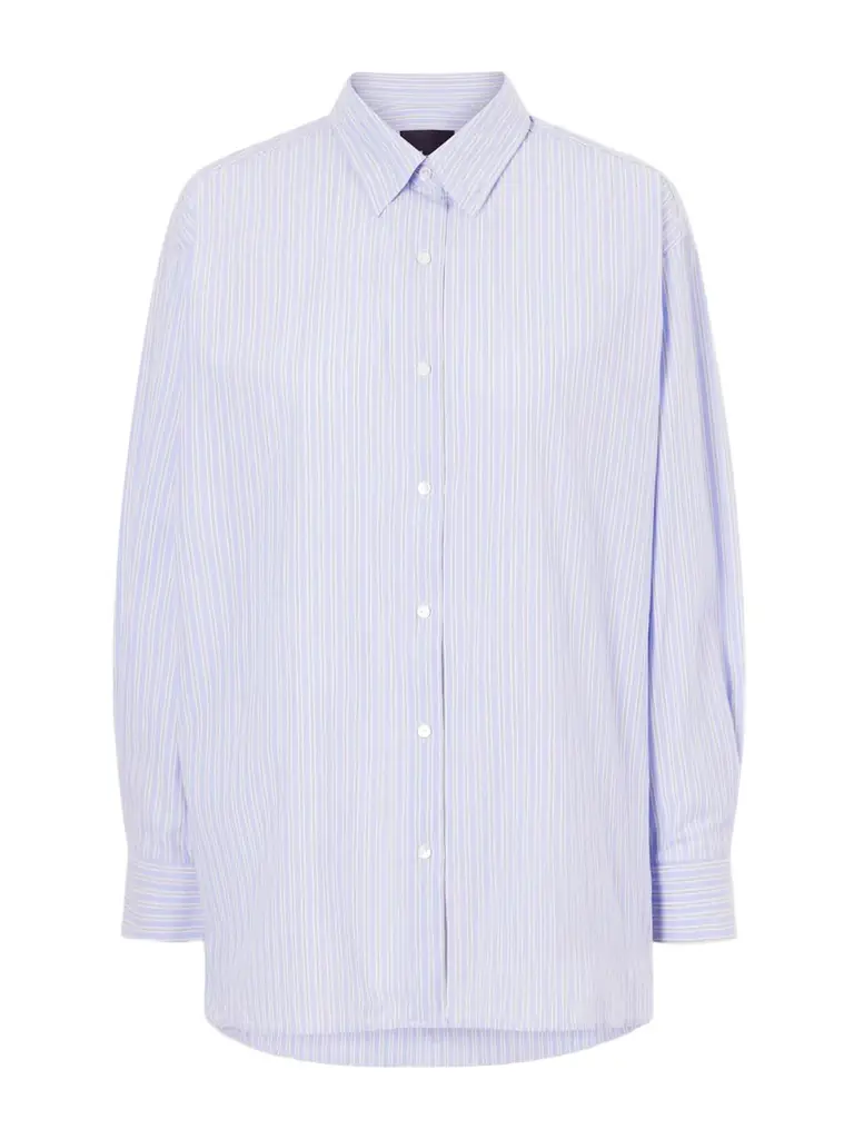 Nili Lotan Yorke Striped Cotton Shirt