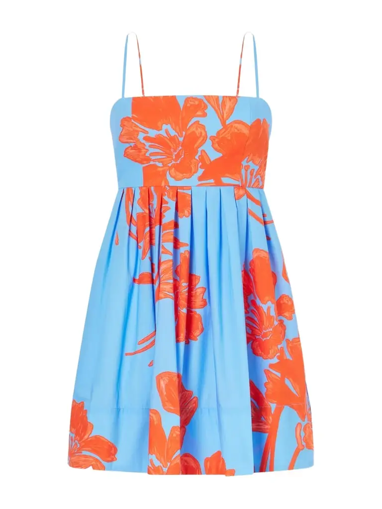 Cara Cara Leo Floral-print Cotton-poplin Midi Dress