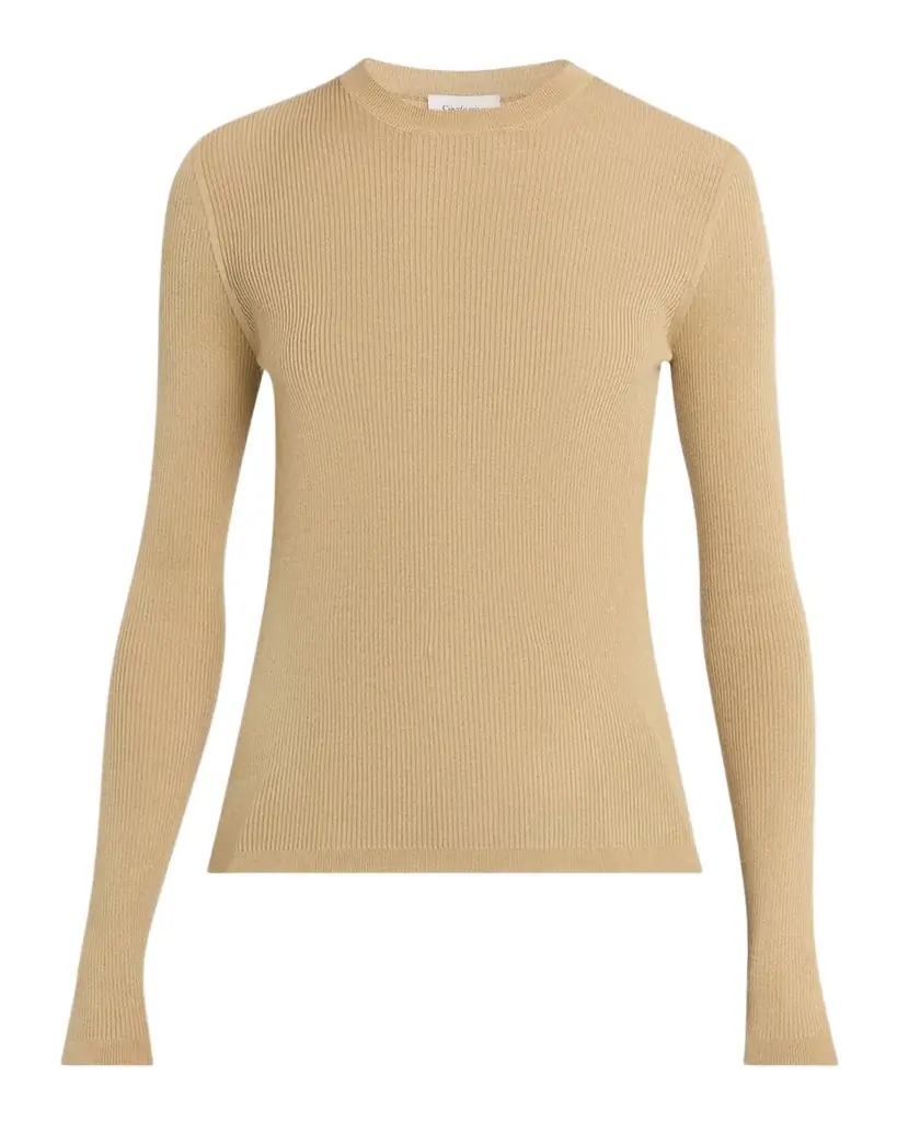 Saint Laurent Rib-Knit Crewneck Sweater