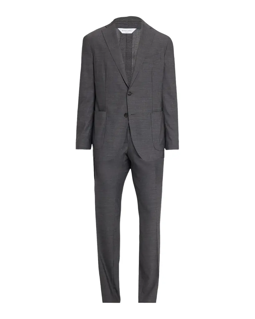 Boglioli Men 's Textured Wool Two-Piece Suit
