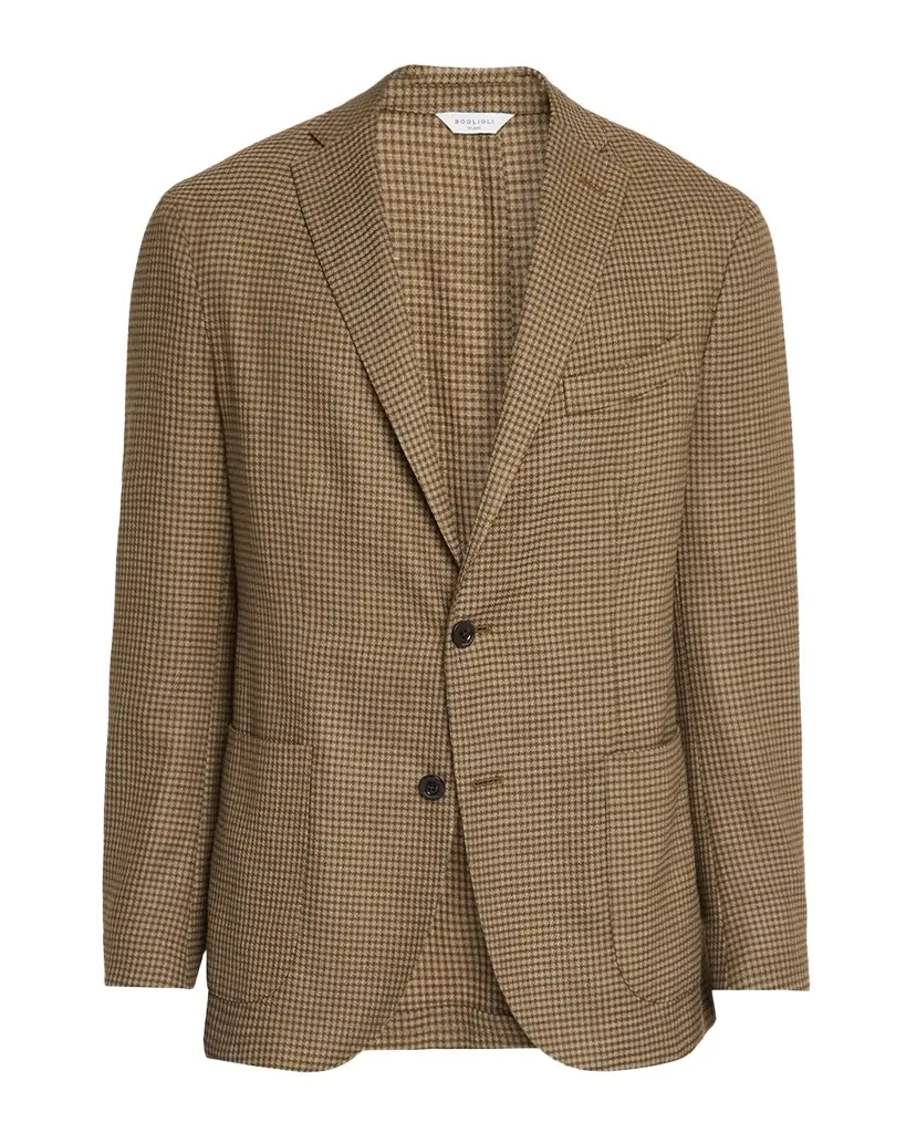 Boglioli Men 's Wool Gingham Single-Breasted Sport Coat