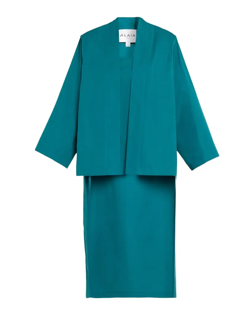 ALAIA Asymmetric High-Low Open Jacket