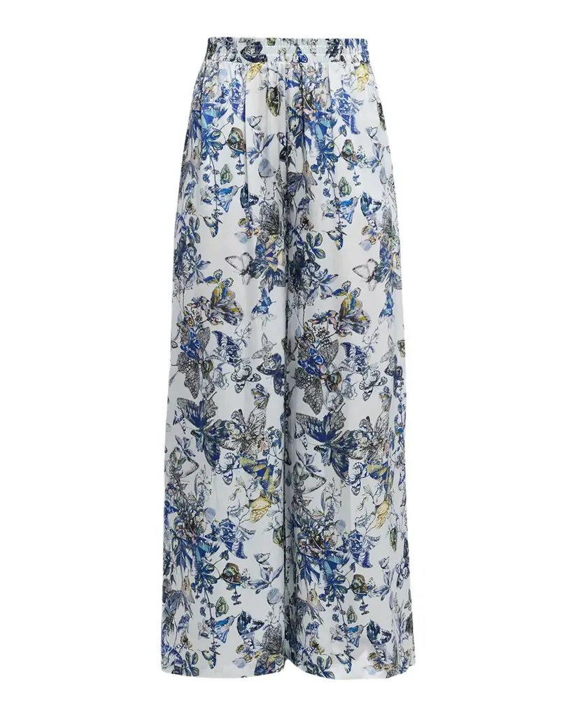 L 'Agence Lillian Silk Wide-Leg Pants