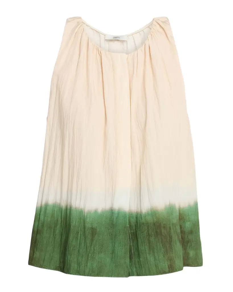 Vince Dip Dye A-Line Swing Top