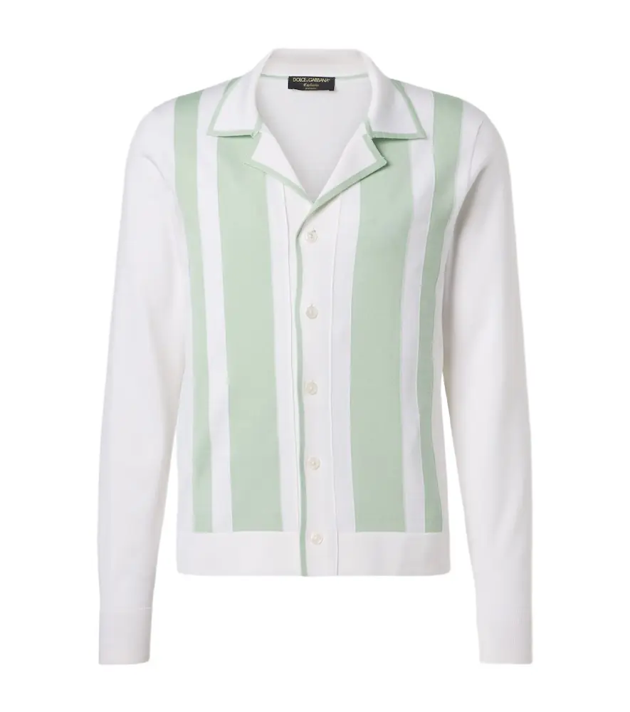 Dolce & Gabbana Striped wool and silk shirt