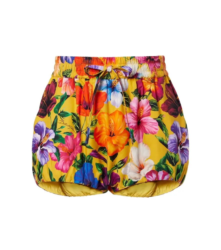 Dolce & Gabbana Floral cotton shorts