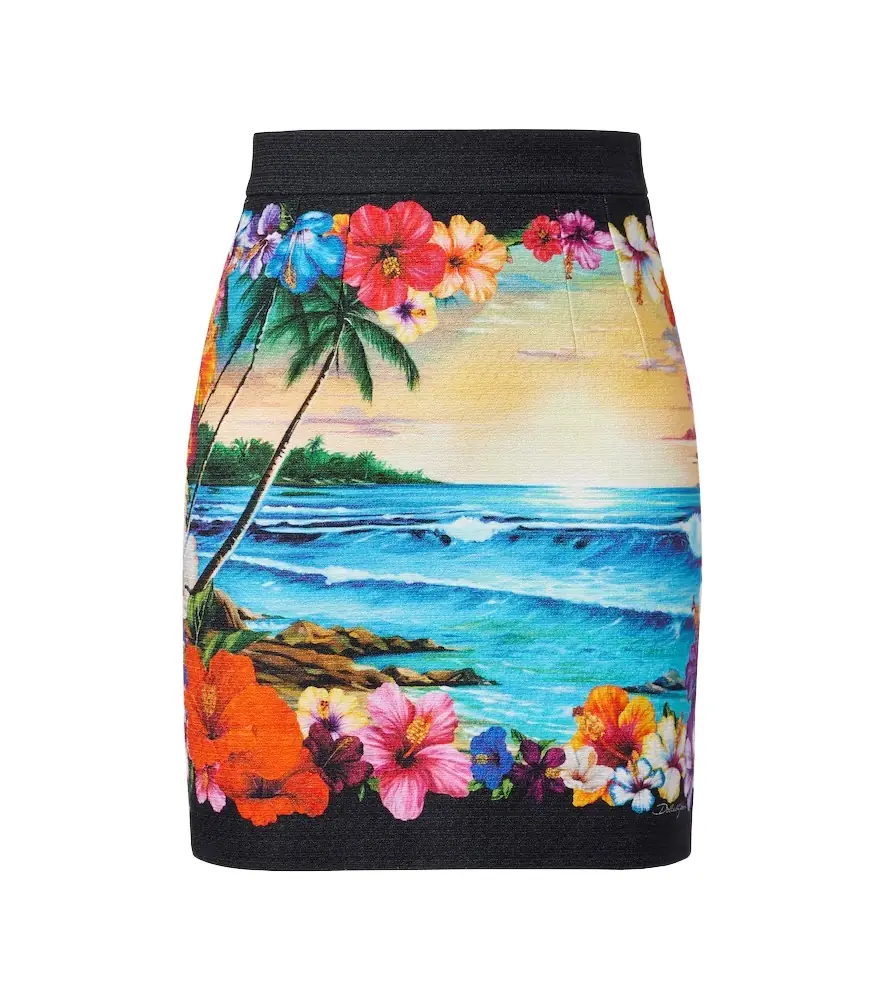 Dolce & Gabbana Printed miniskirt