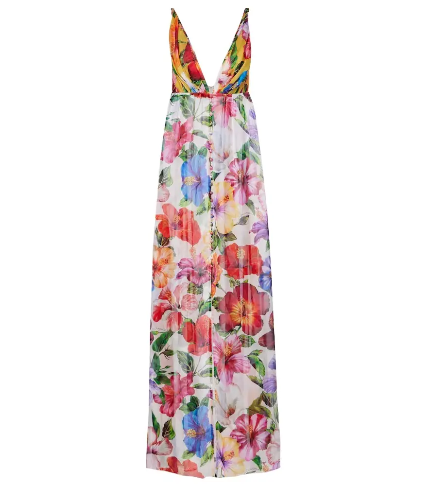 Dolce & Gabbana Floral silk chiffon top