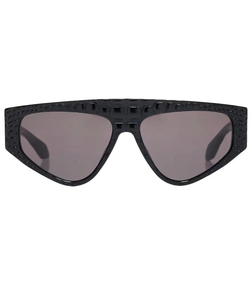 Alaia Alaïa Lettering Logo flat-top sunglasses