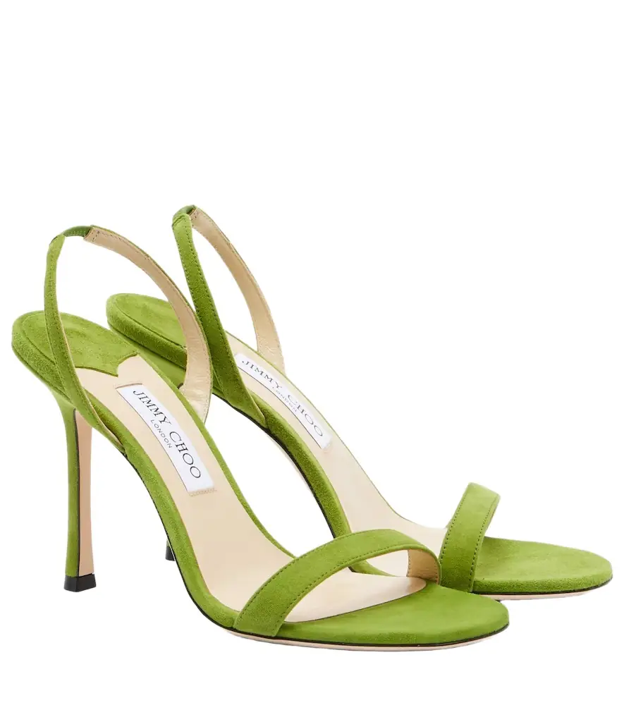 Jimmy Choo Jenn suede slingback sandals