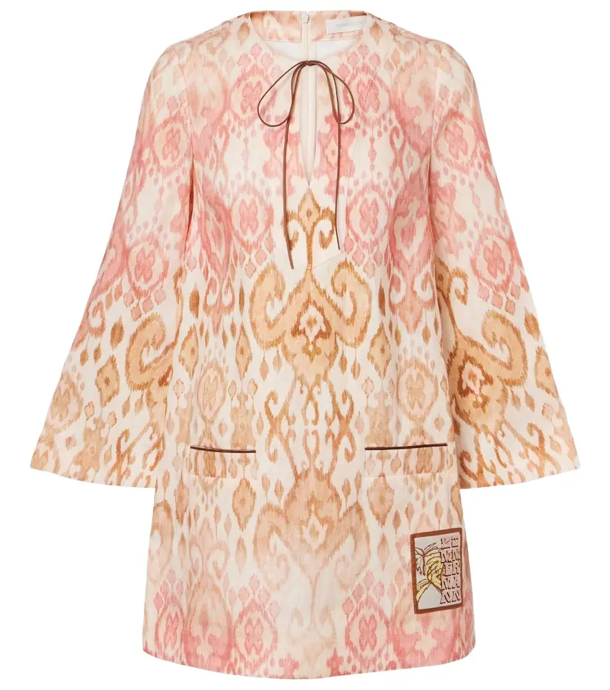 Zimmermann Aster printed linen beach dress
