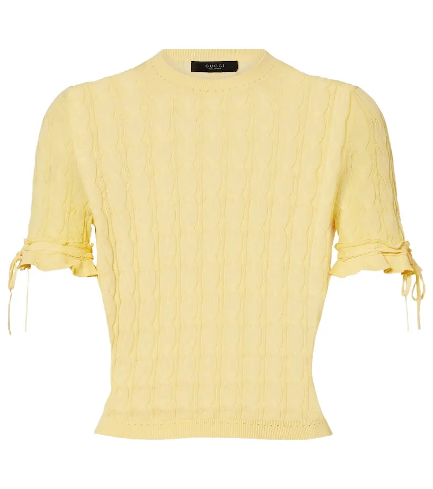 Cable-knit sweater