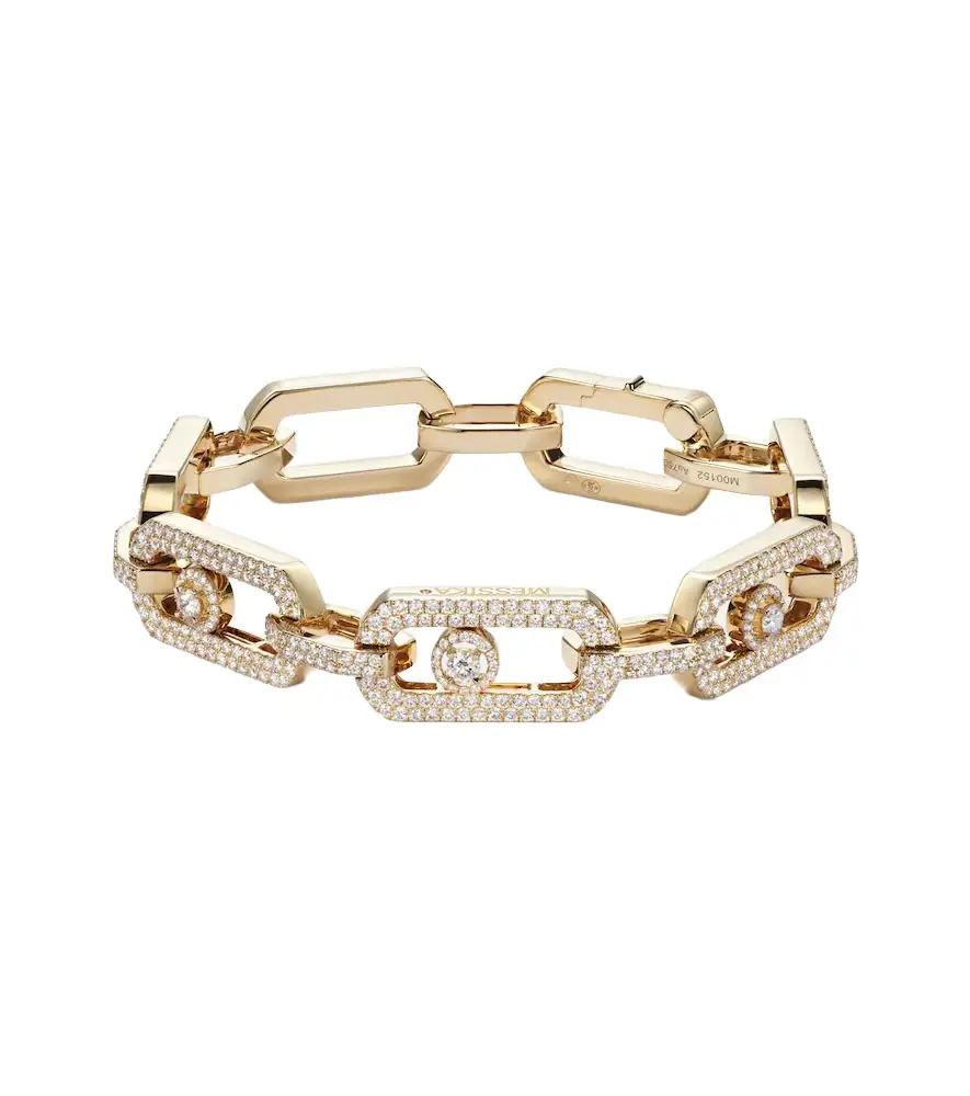 Messika So Move XL 18kt gold chain bracelet with diamonds