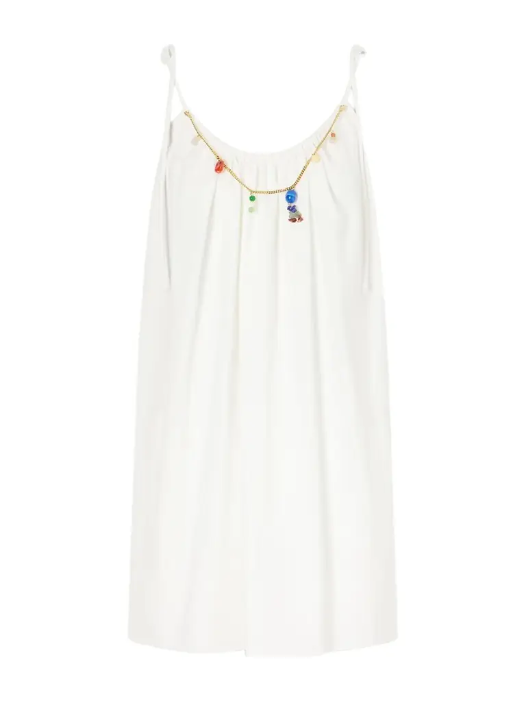 Stella McCartney Embellished Cotton Mini Dress