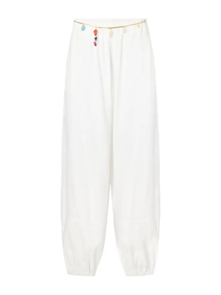 Stella McCartney Embellished Cotton-crepe Pants