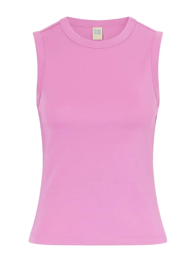 FLORE FLORE Esmé Ribbed Organic Cotton-jersey Tank