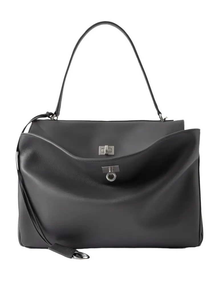 Balenciaga Rodeo Medium Leather Shoulder Bag