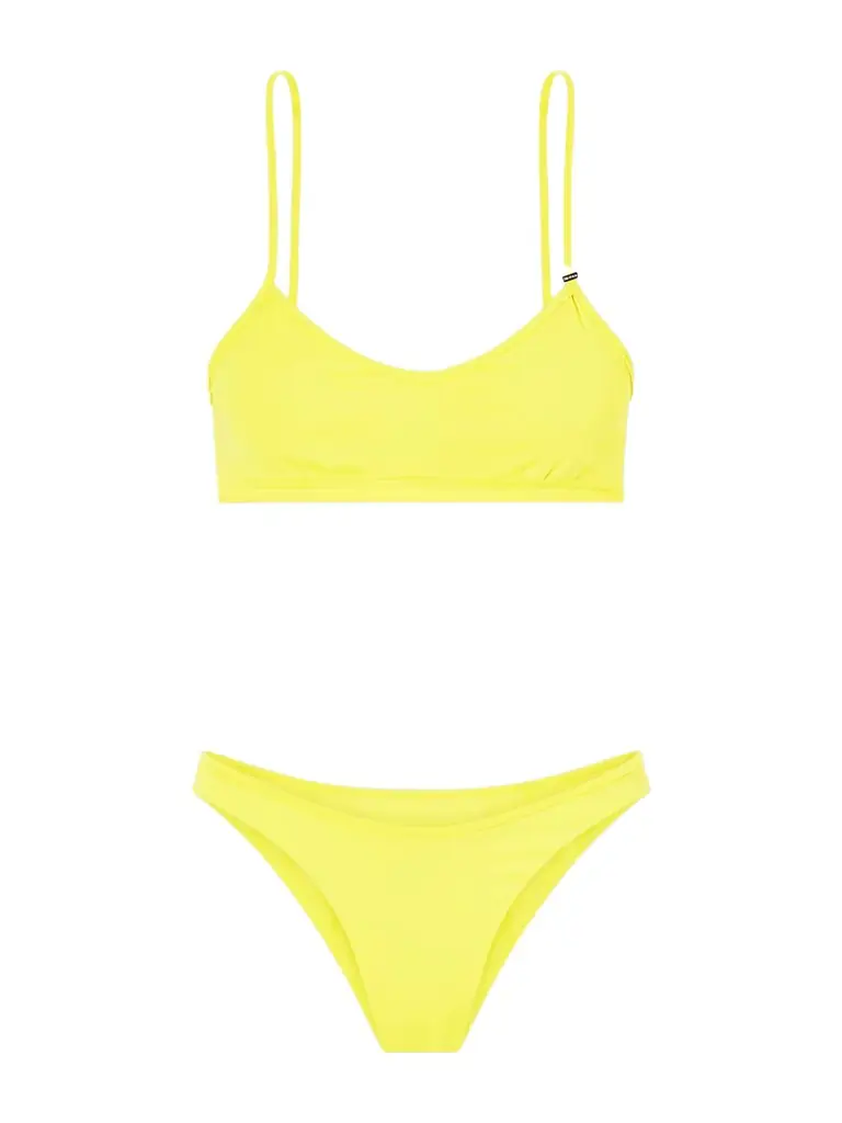 The Attico Logo-embellished Triangle Bikini