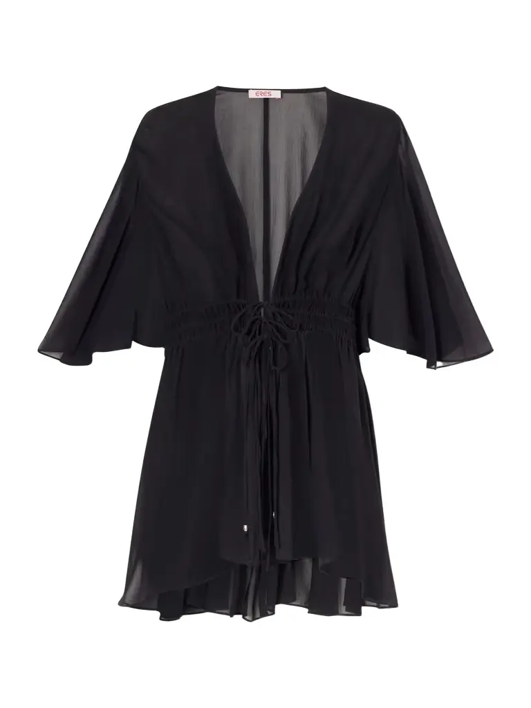 Eres Midnight Operette Shirred Muslin Blouse