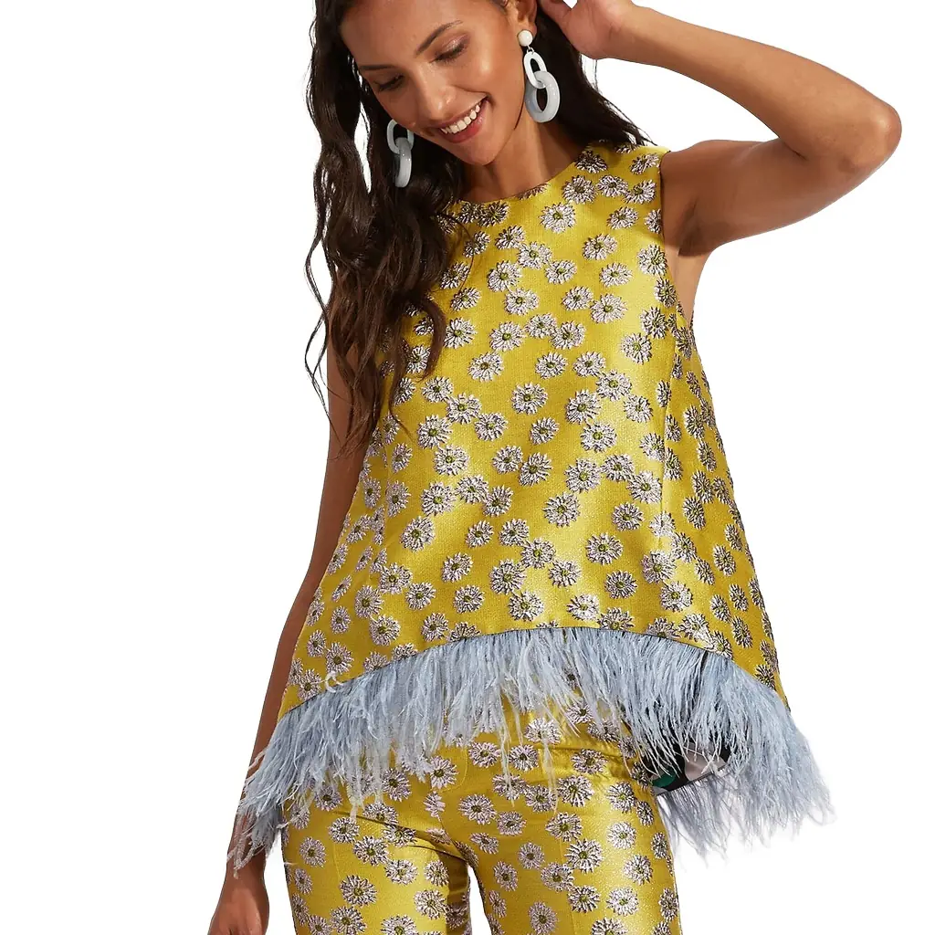 La Double J La Scala Top (With Feathers)