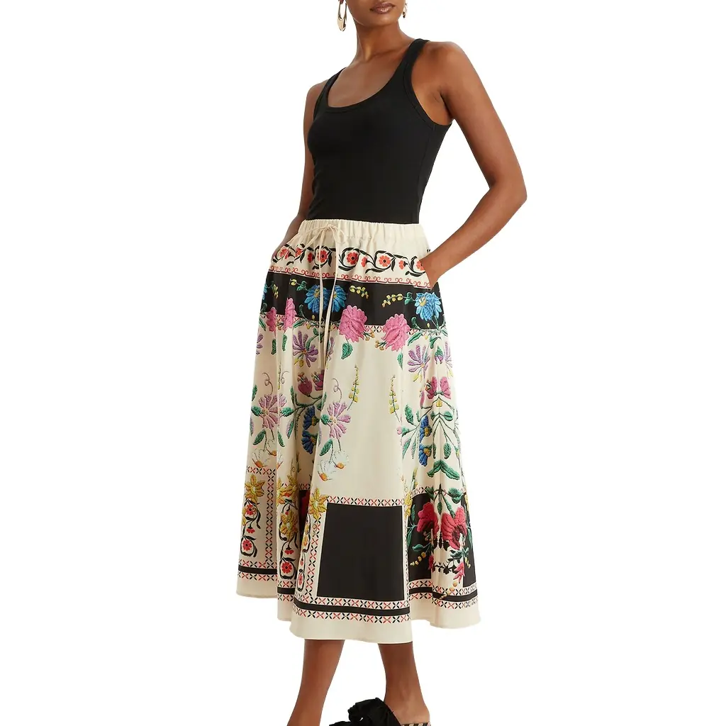 La Double J Drawstring Skirt