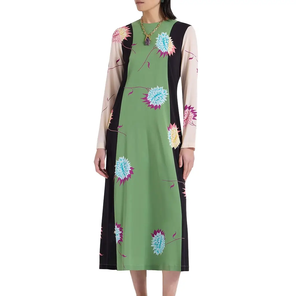 La Double J Long Sleeve Swing Dress