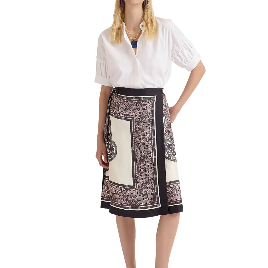 La Double J Pareo Midi Skirt