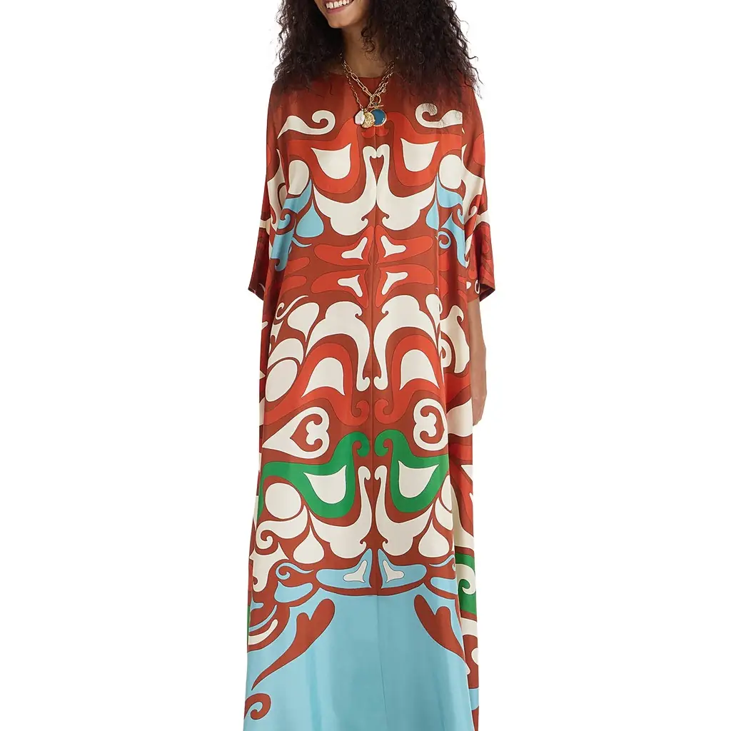 La Double J Muumuu Dress Round Neck