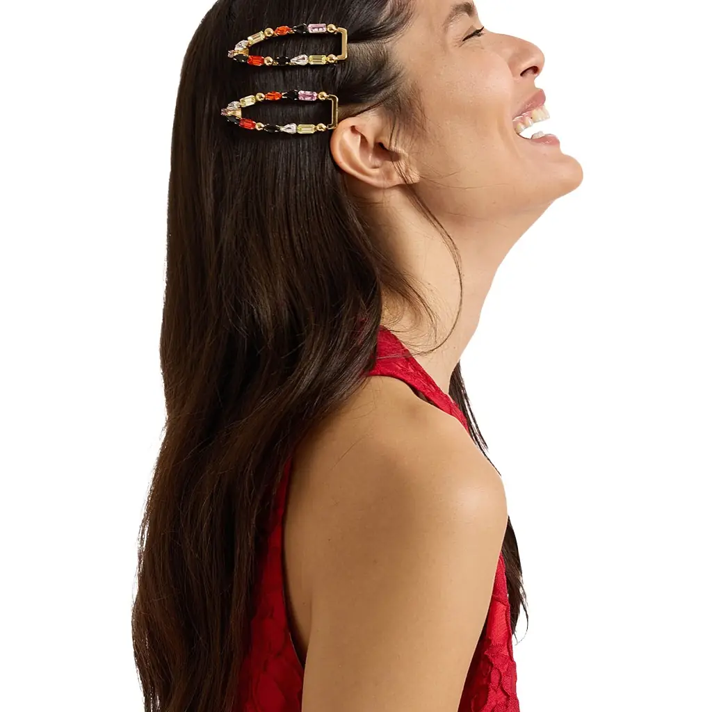 La Double J Crystals Hair Clip