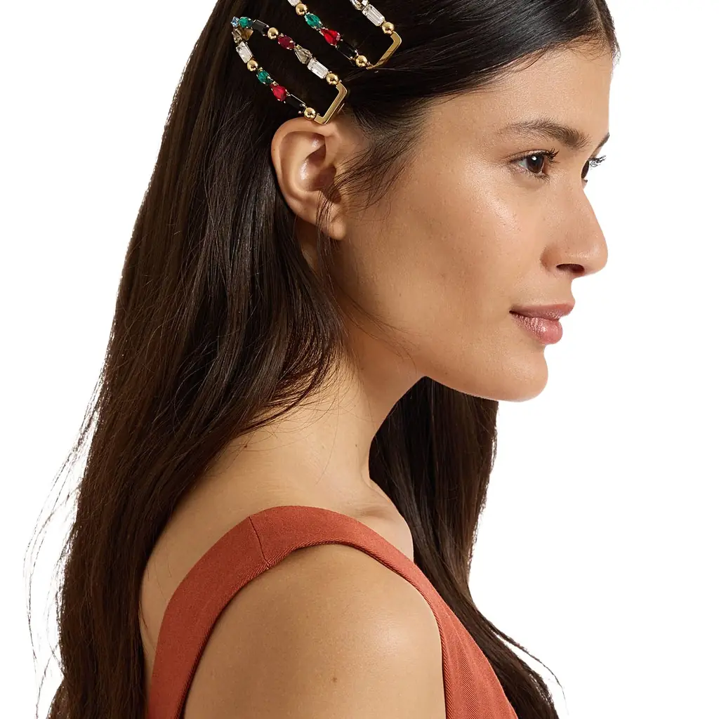La Double J Crystals Hair Clip