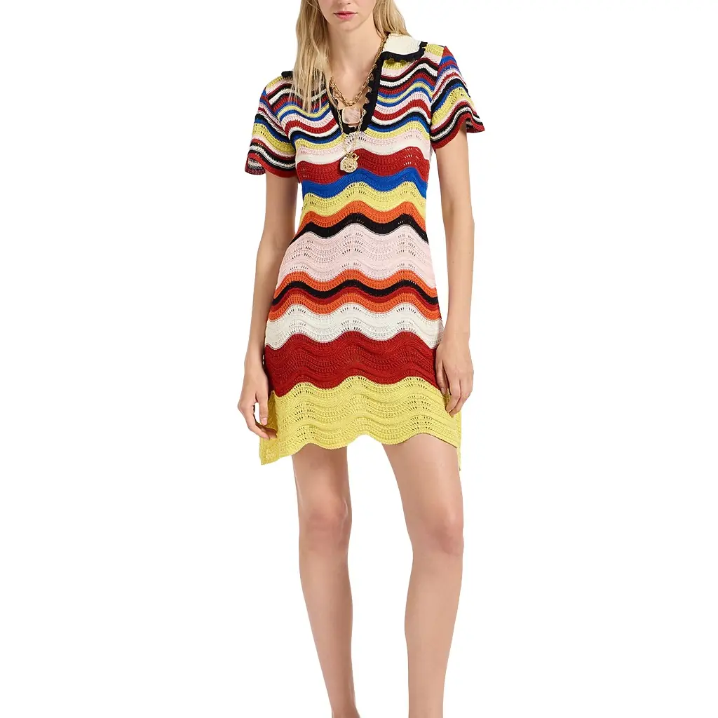 La Double J Chevron Mini Dress