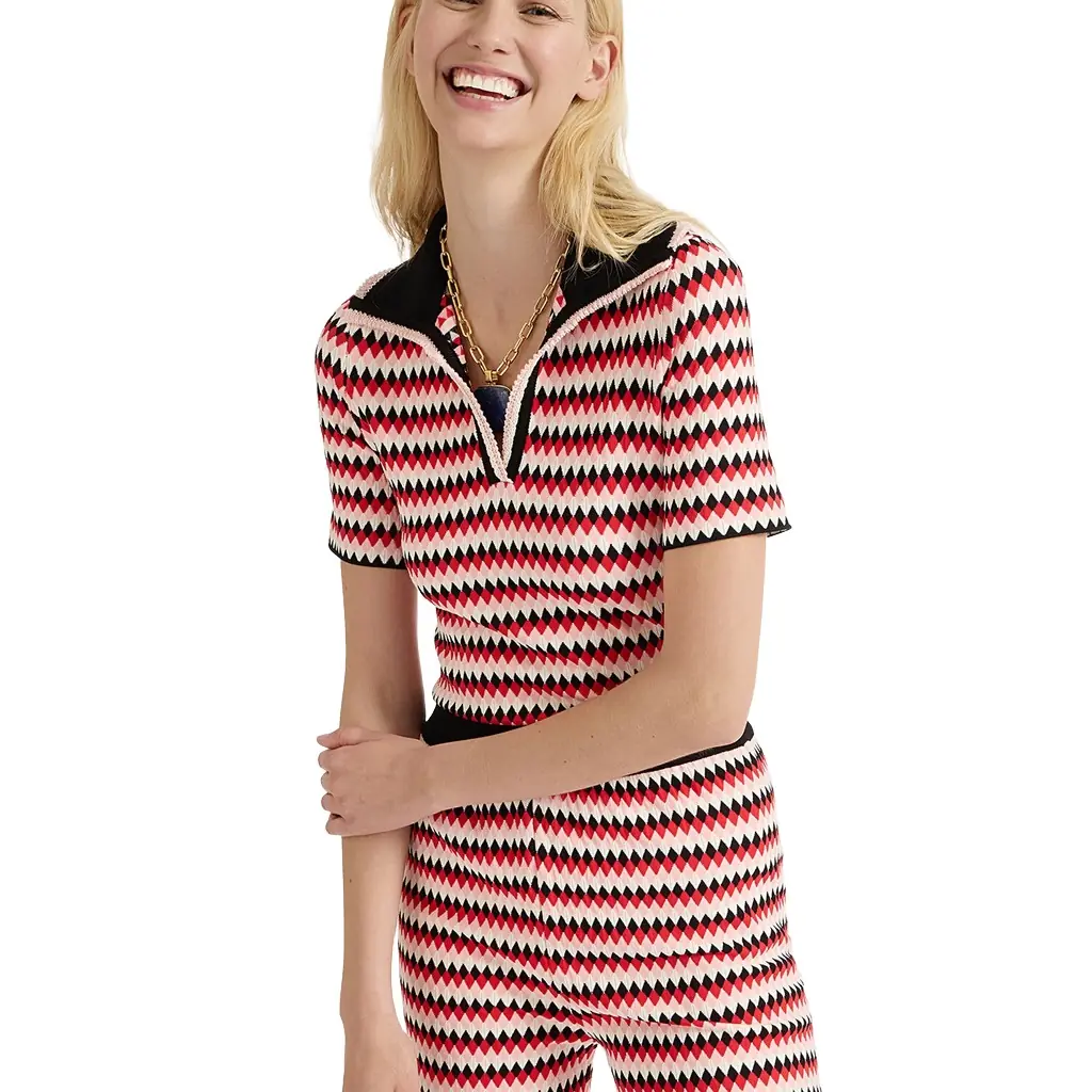 La Double J Checkers Polo