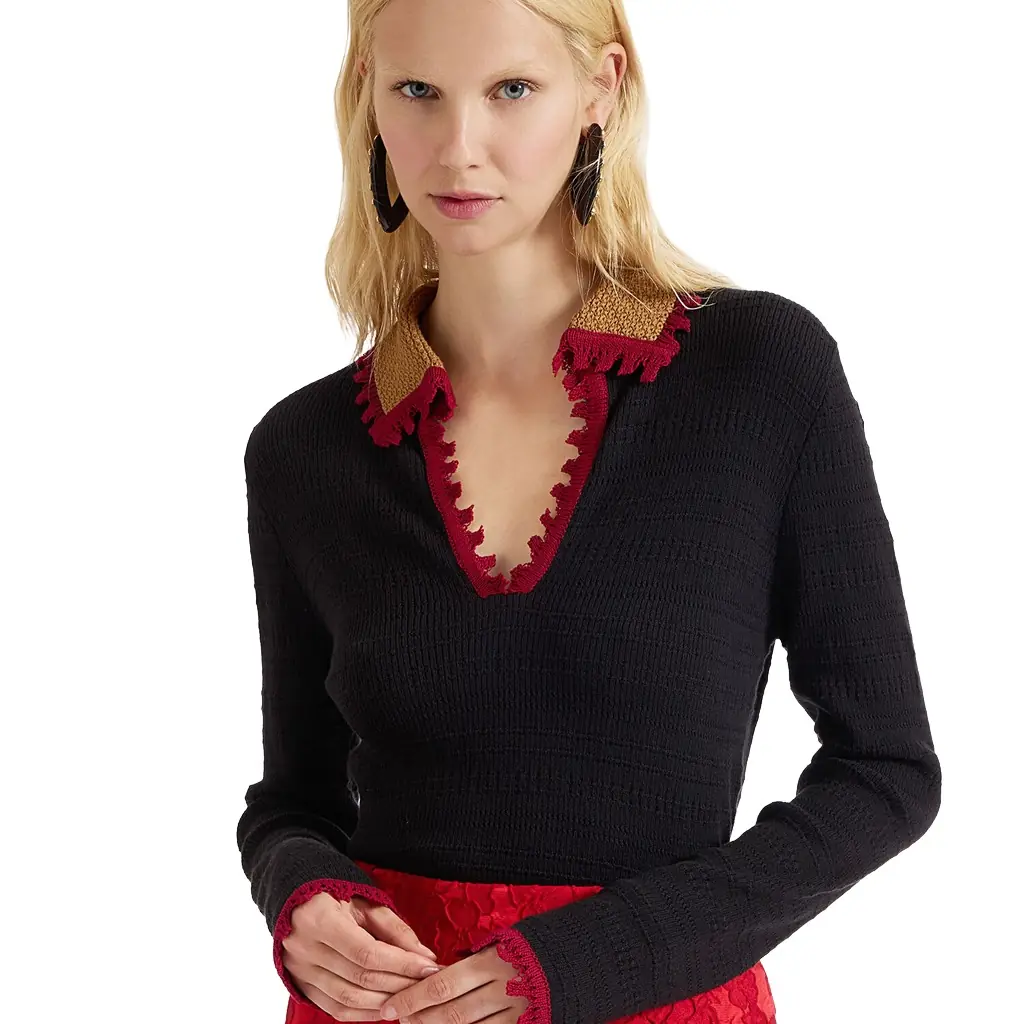 La Double J Picket Polo Jumper