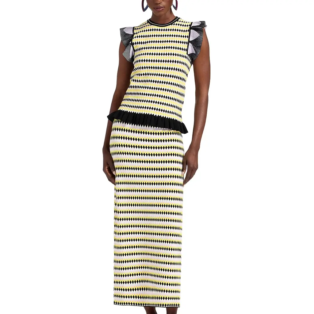 La Double J Checkers Skirt