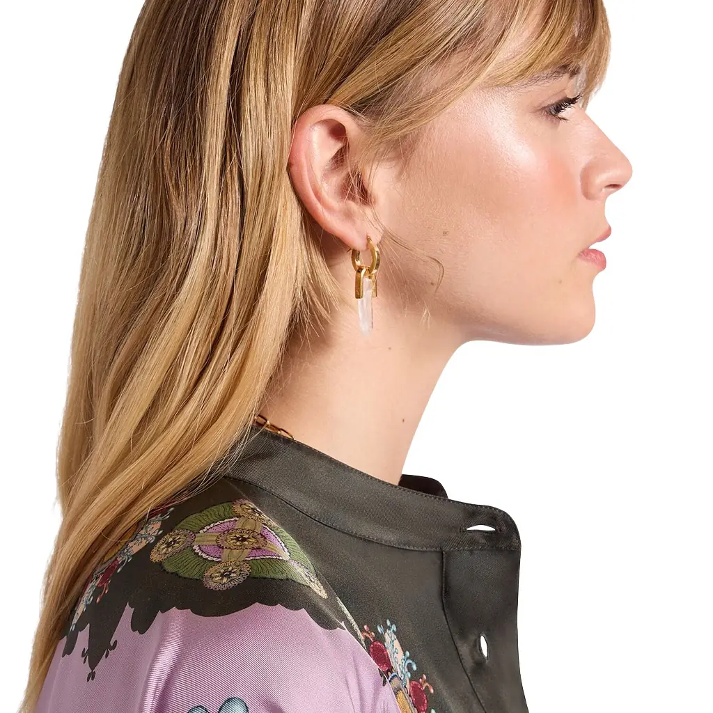 La Double J Pillar Earrings