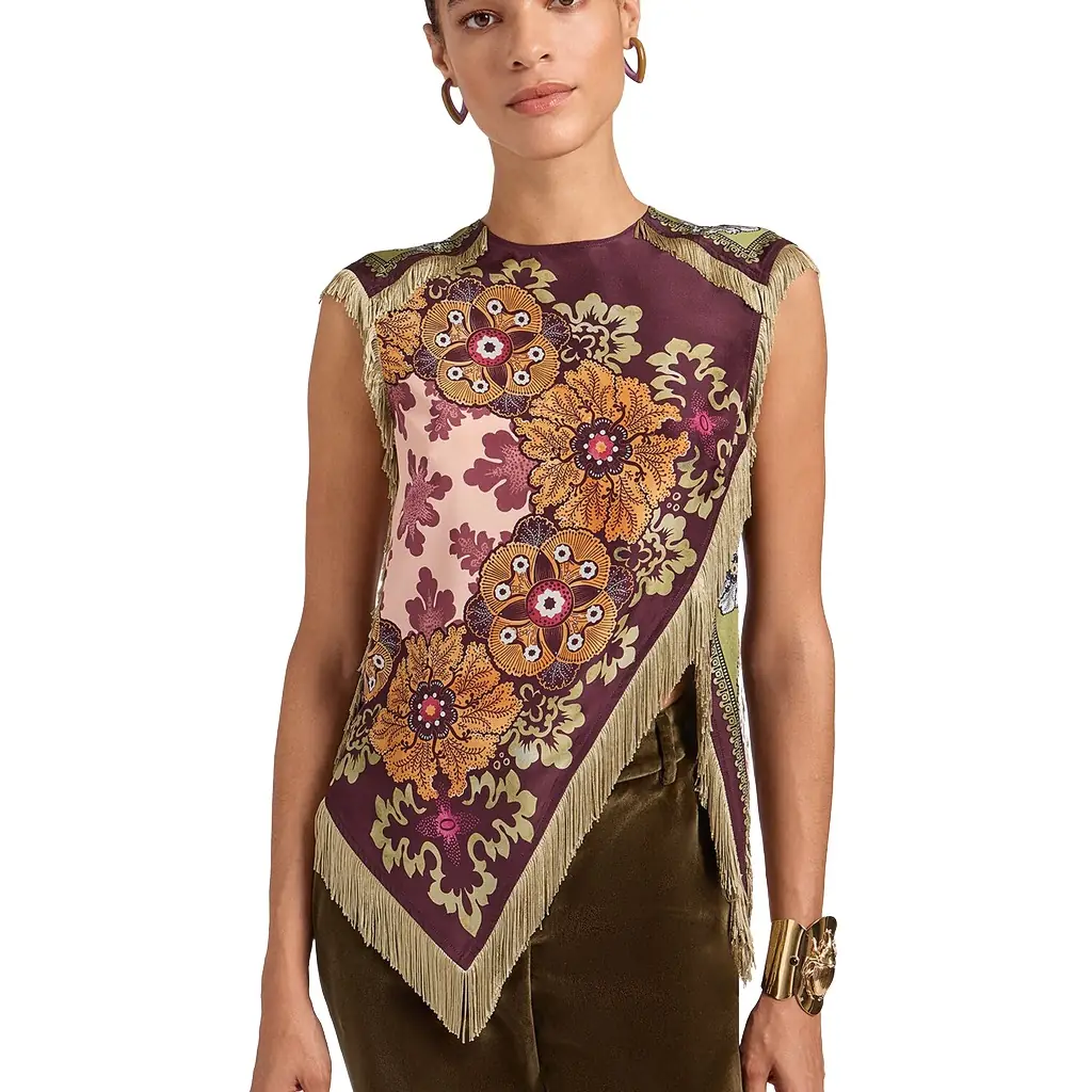 La Double J Scarf Top