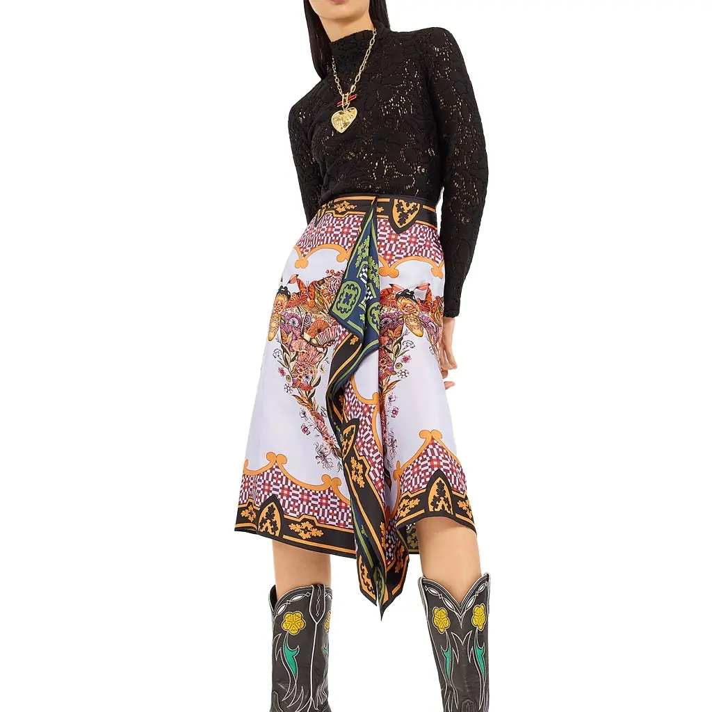 La Double J Scarf Skirt