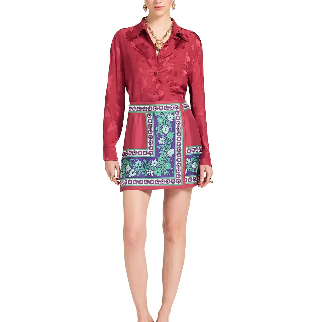 La Double J Mini Foulard Skirt