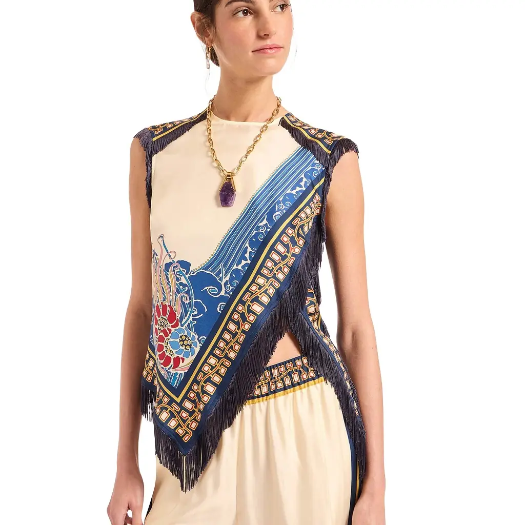 La Double J Scarf Top