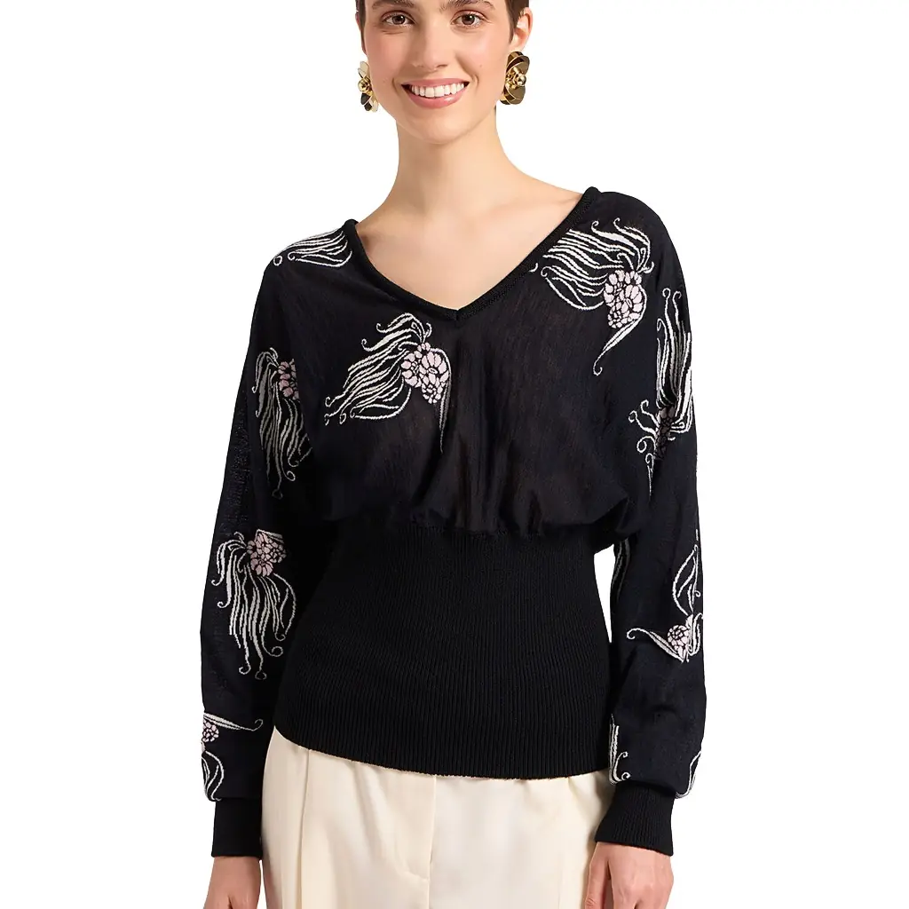 La Double J Winged Knit Top