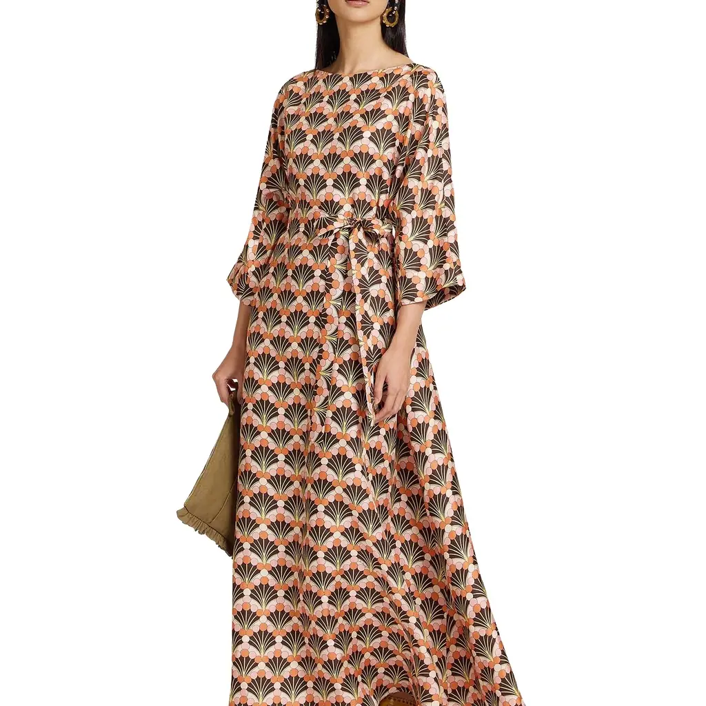 La Double J Muumuu Dress Round Neck